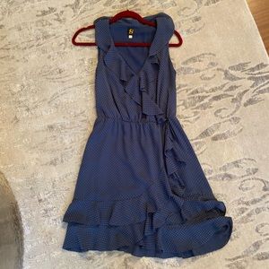 Blue Polka Dot Anthropologie Dress